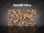 Black Agate Slab Backlit