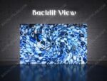 Blue Agate Spiral Backlit Slab