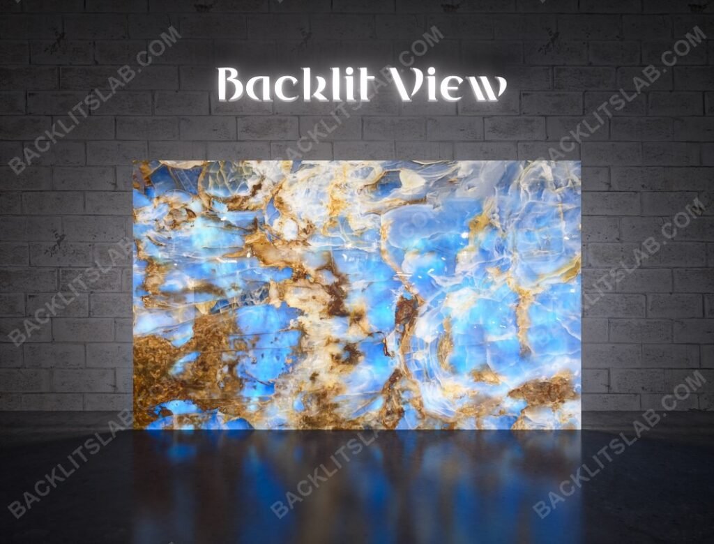 Blue Onyx Backlit Slab