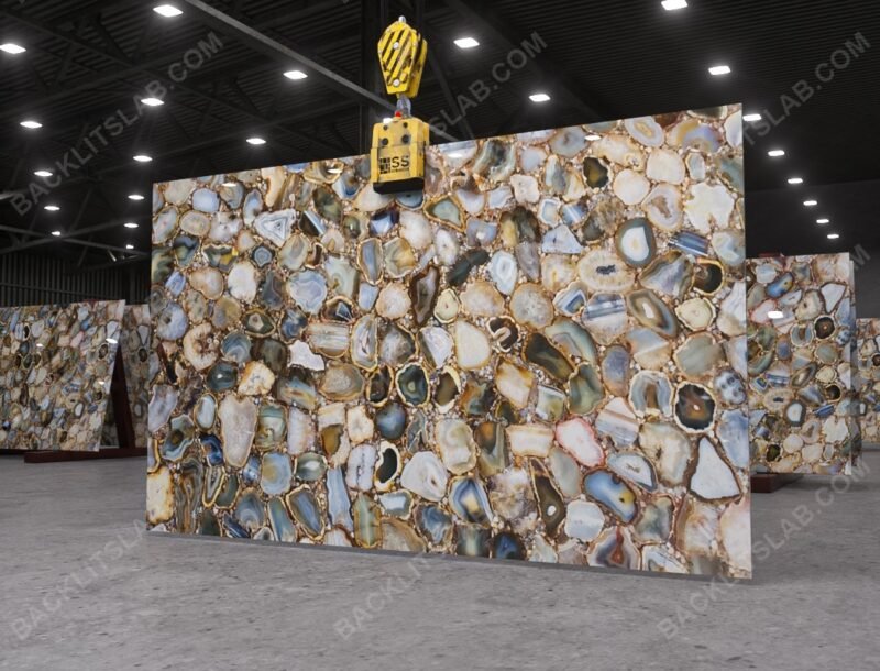 Brown Agate Backlit Slab