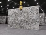 Crystal Clear White Quartz Backlit Slab
