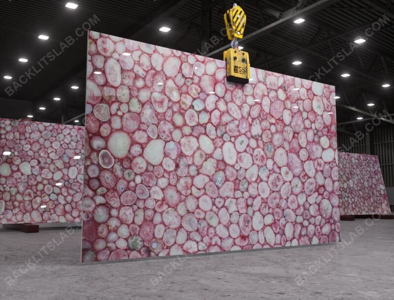 Fuchsia Agate Backlit Slab