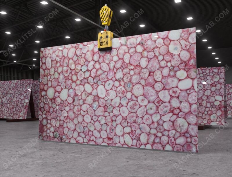 Fuchsia Agate Backlit Slab