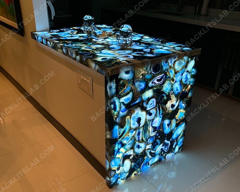 Indian Blue Agate Countertop