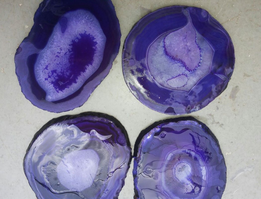 Purple Slabs Rocks Purple Agate Backlit Slab - Buy Online at Best Price