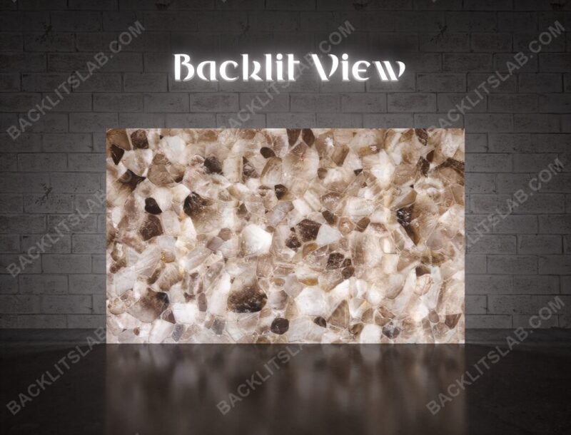 Smoky Quartz Backlit Slab