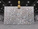 White Agate Golden Fill Backlit Slab