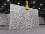 White Agate Golden Fill Backlit Slab